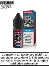 Six Licks - Bluemonia Nic Salt