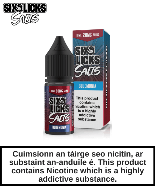 Six Licks - Bluemonia Nic Salt