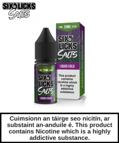 Six Licks - Liquid Gold Nic Salt