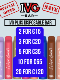 IVG plus bar special offer