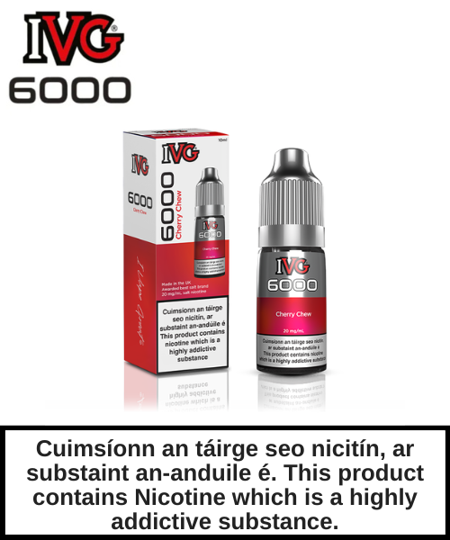 IVG 6000 Salt - Cherry Chew 10ml