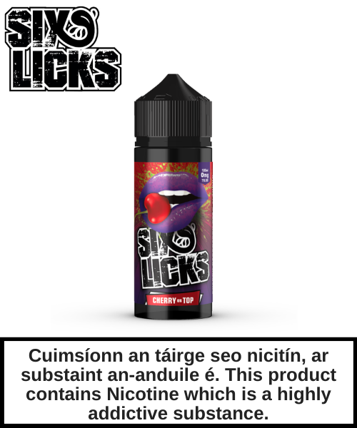 Six Licks - Cherry on Top 100ml