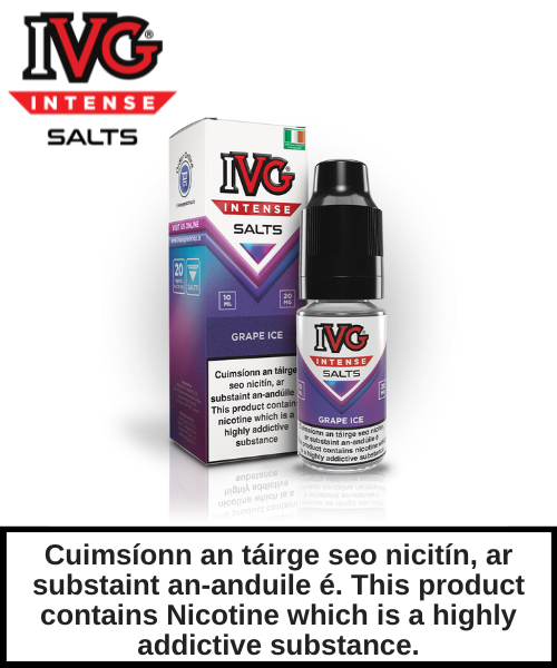 IVG Intense Salt - Grape Ice 10ml