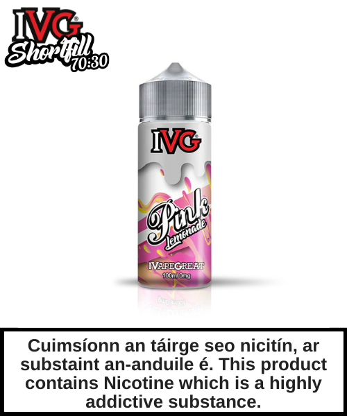 IVG Shortfill - Pink Lemonade 100ml