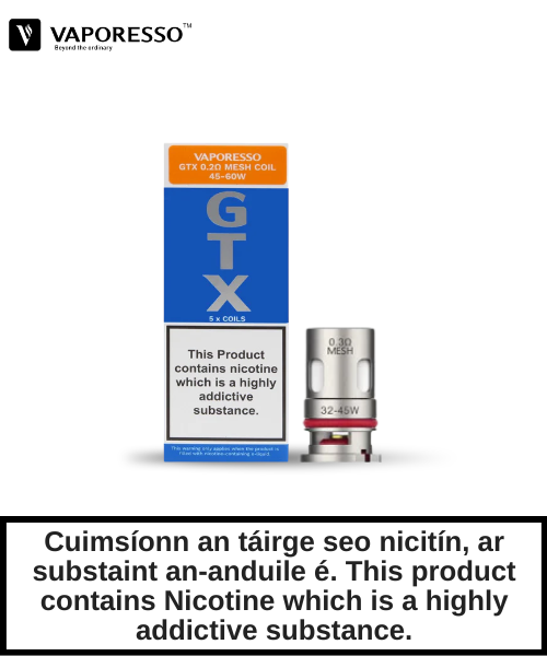 Vaporesso - GTX Replacement Coils (5pc/pack)