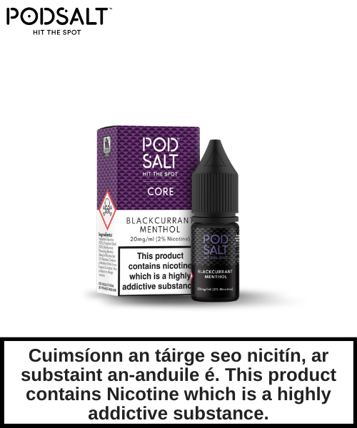 Pod Salt Core - Blackcurrant Menthol 10ml