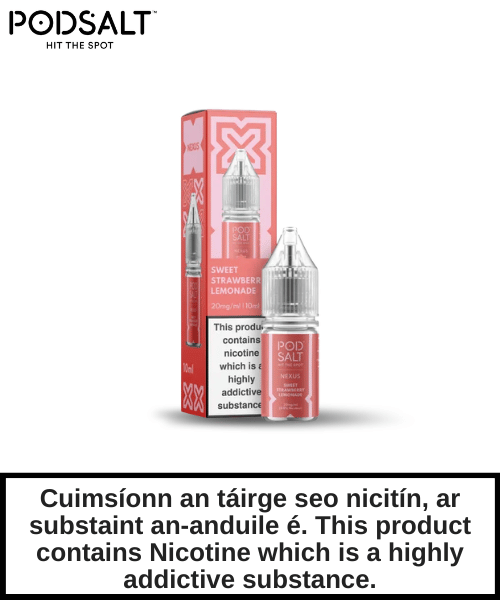Pod Salt Nexus - Sweet Strawberry Lemonade 10ml
