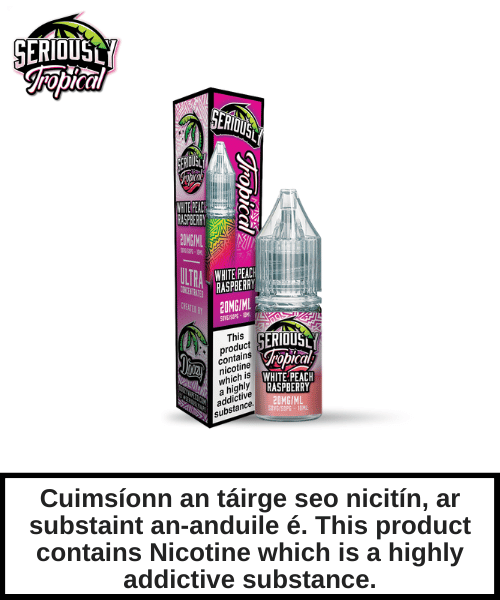 Seriously Tropical Salt - White Peach Raspberry 10ml